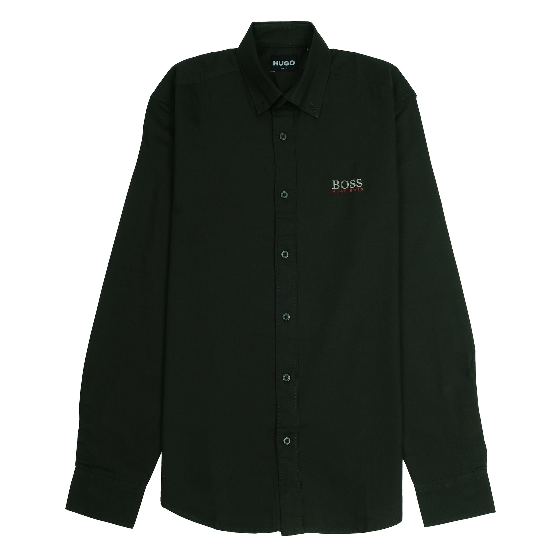 HUGO BOSS Enchanted Pine Slim Fit Long Sleeve Shirt