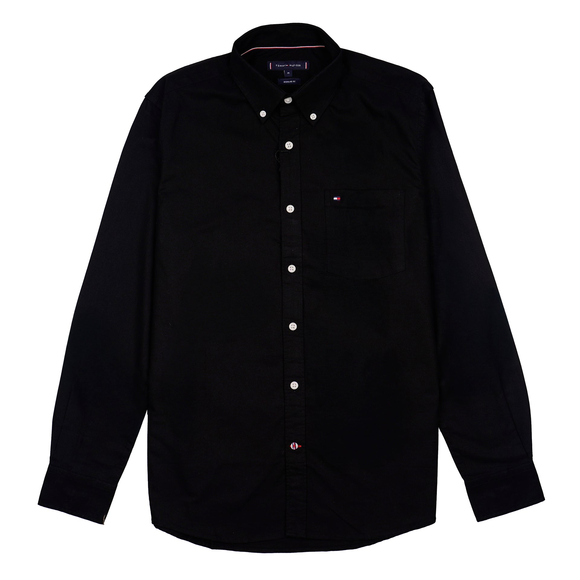 TOMMY HILFIGER Lucent Charcoal Long Sleeve Button-Down Shirt