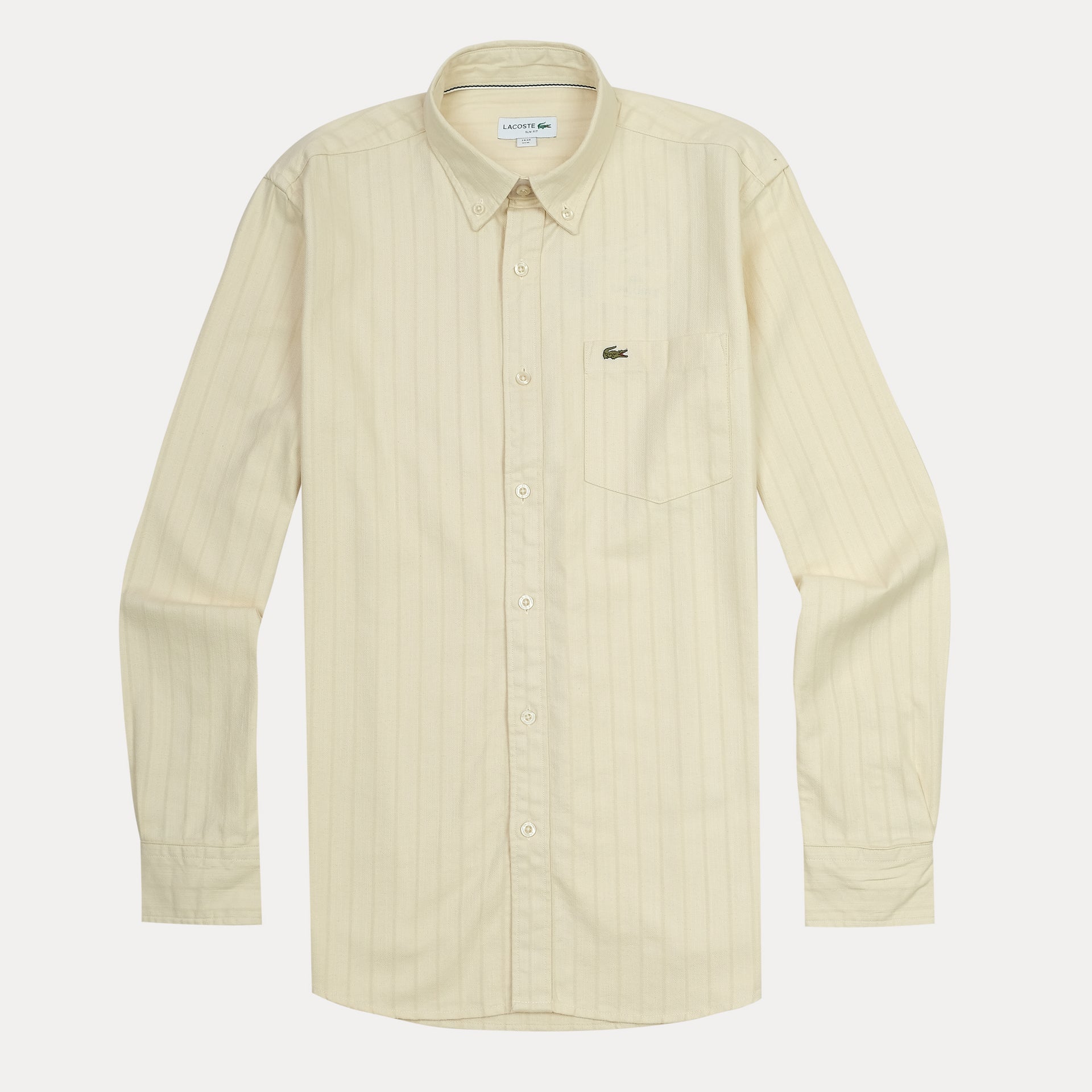 Lacoste Slim Fit Striped Button-Up Shirt