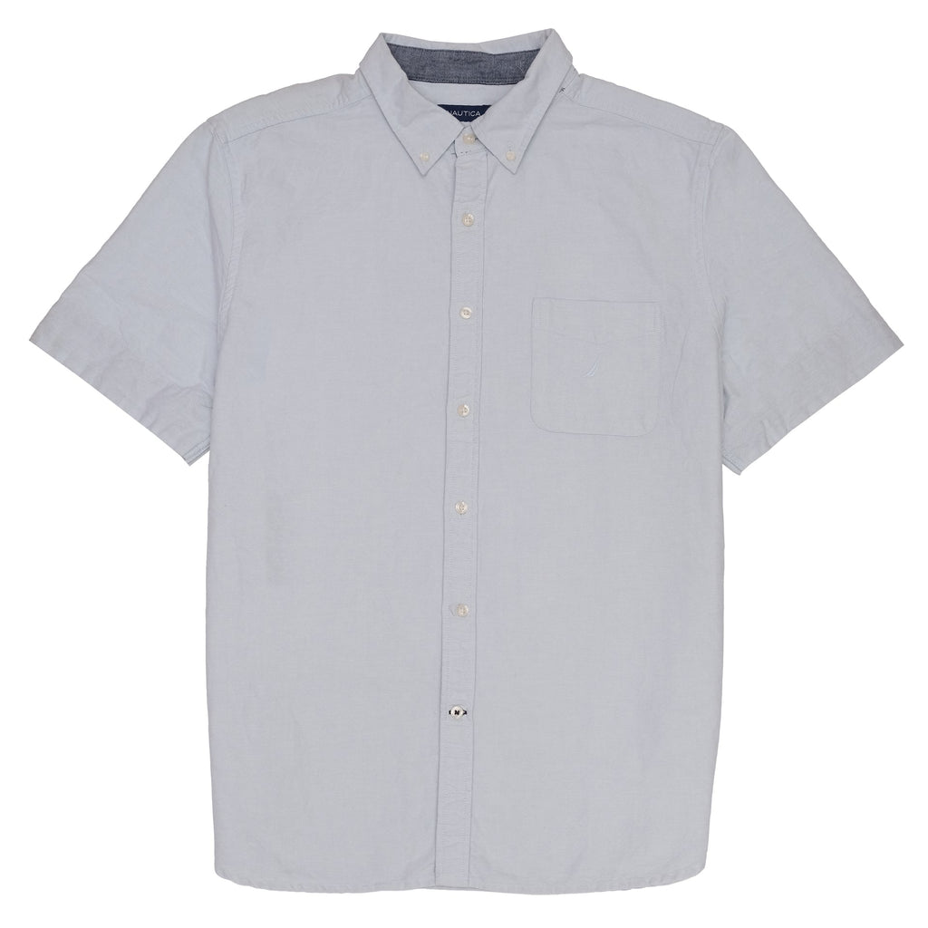 NAUTICA Sky Mist Classic Fit Short Sleeve Button-Up Shirt