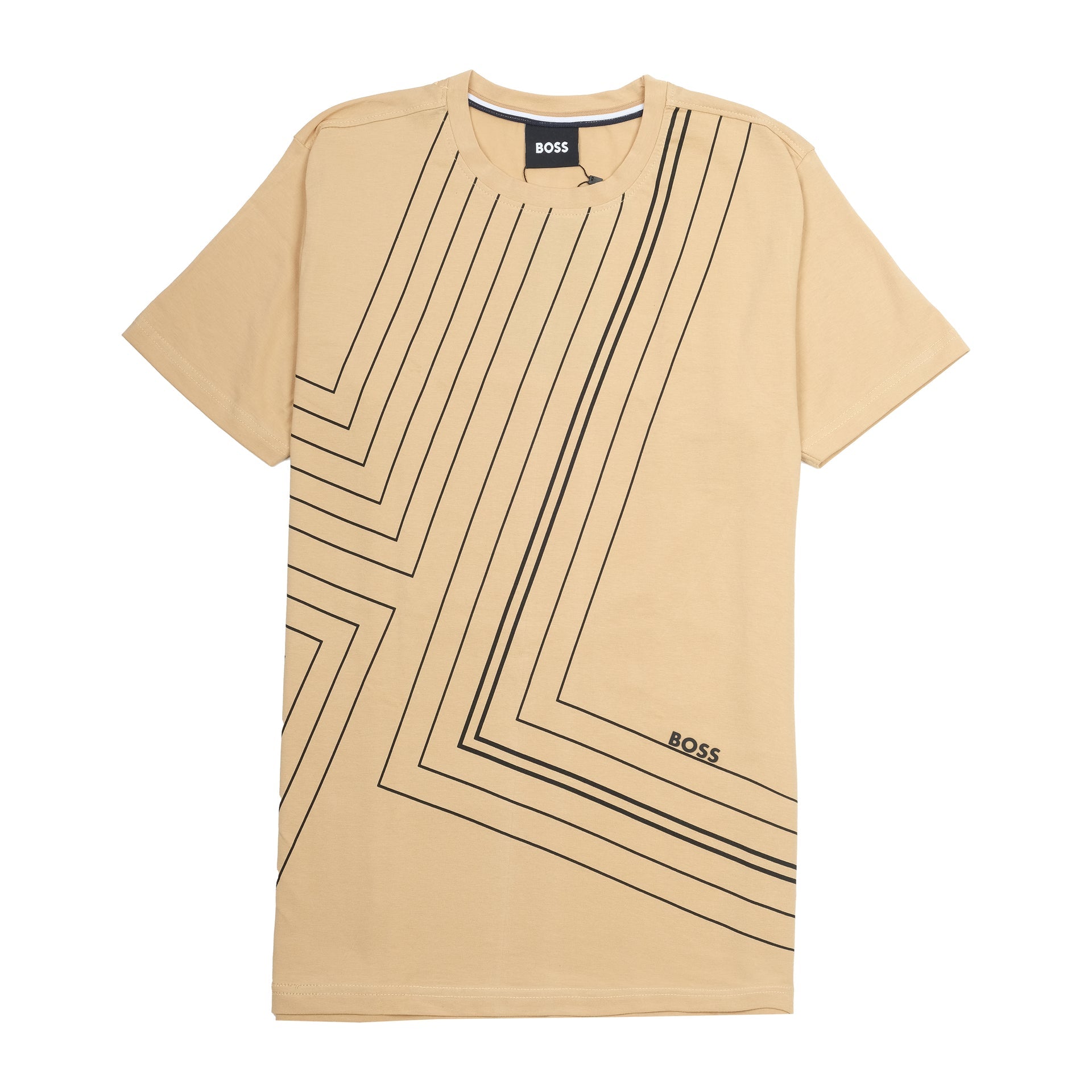 BOSS Sunlit Sand Slim Fit Short Sleeve Tee