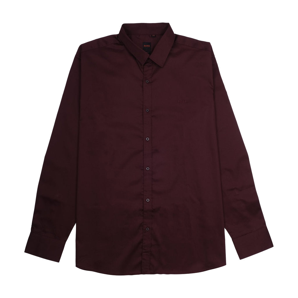 BOSS Crimson Velvet Classic Fit Long Sleeve Shirt