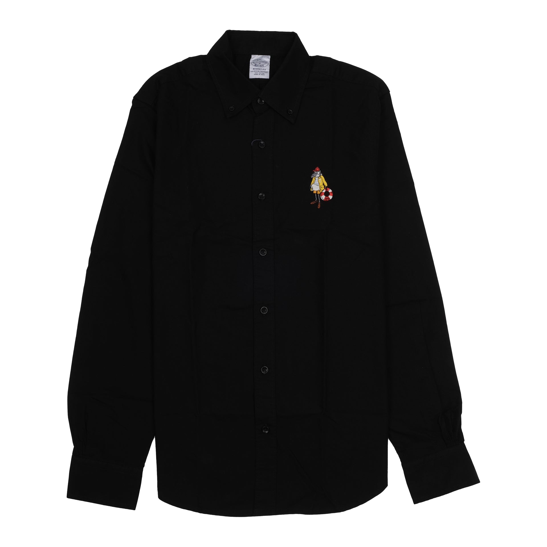 BROOKS BROTHERS Obsidian Ember Slim Fit Long Sleeve Shirt