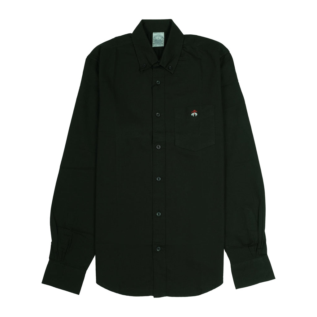 BROOKS BROTHERS Midnight Onyx Regent Fit Long Sleeve Shirt