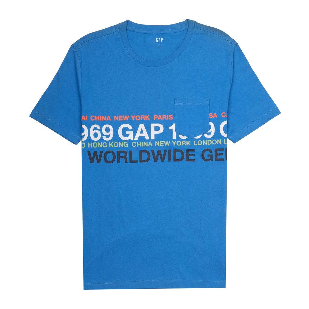 GAP Azure Wave Classic Fit Short Sleeve Pocket Tee