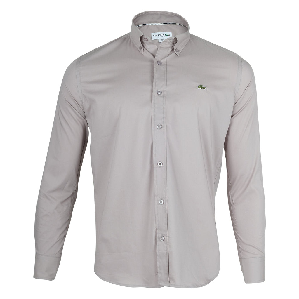 LACOSTE Sandstone Classic Fit Long Sleeve Button-Up Shirt