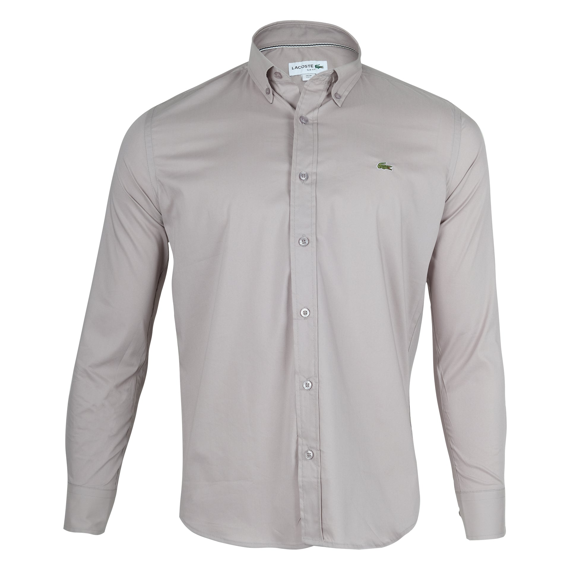 LACOSTE Sandstone Classic Fit Long Sleeve Button-Up Shirt