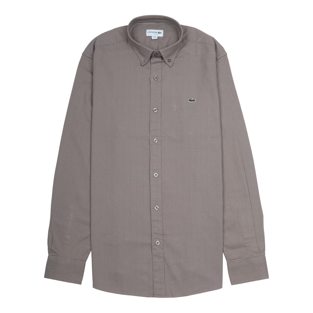 LACOSTE Terracotta Mist Classic Fit Long Sleeve Button-Down Shirt