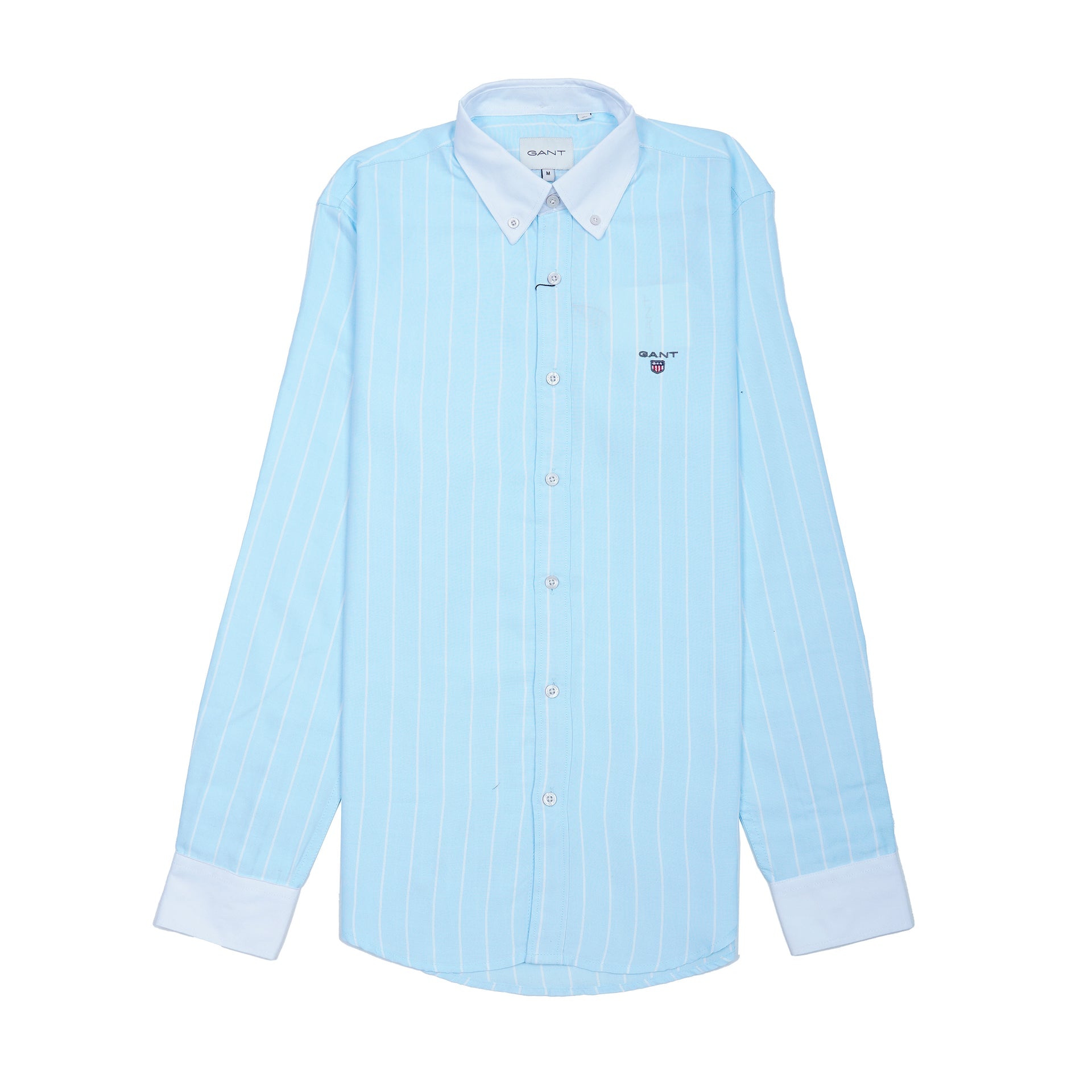 GANT Seraphic Azure Tailored Fit Long Sleeve Button-Up Shirt