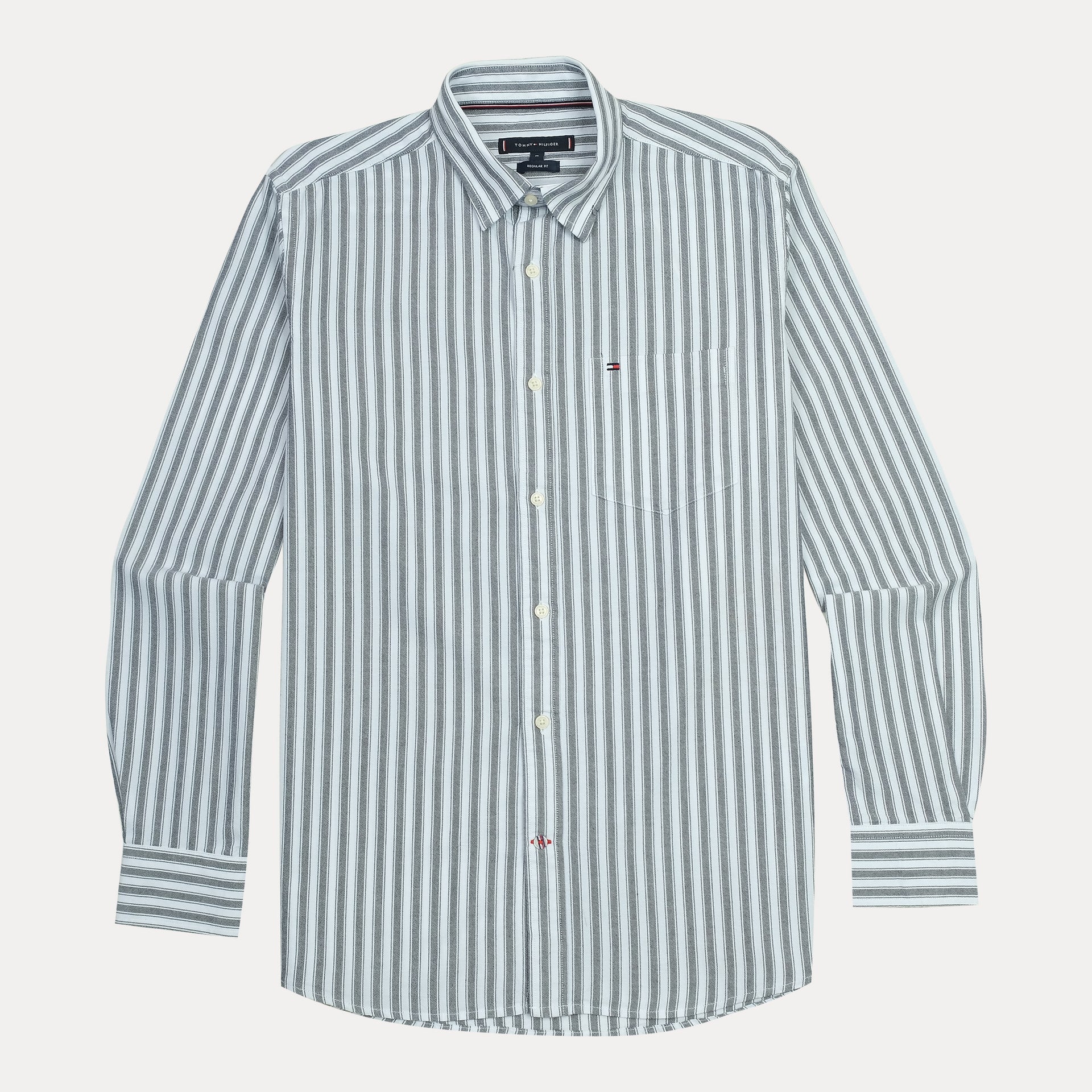 TOMMY HILFIGER Ocean Breeze Tailored Fit Long Sleeve Button-Up Shirt