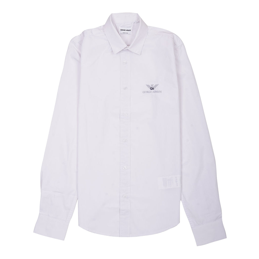 GIORGIO ARMANI Pearl Essence Tailored Fit Long Sleeve Dress Shirt