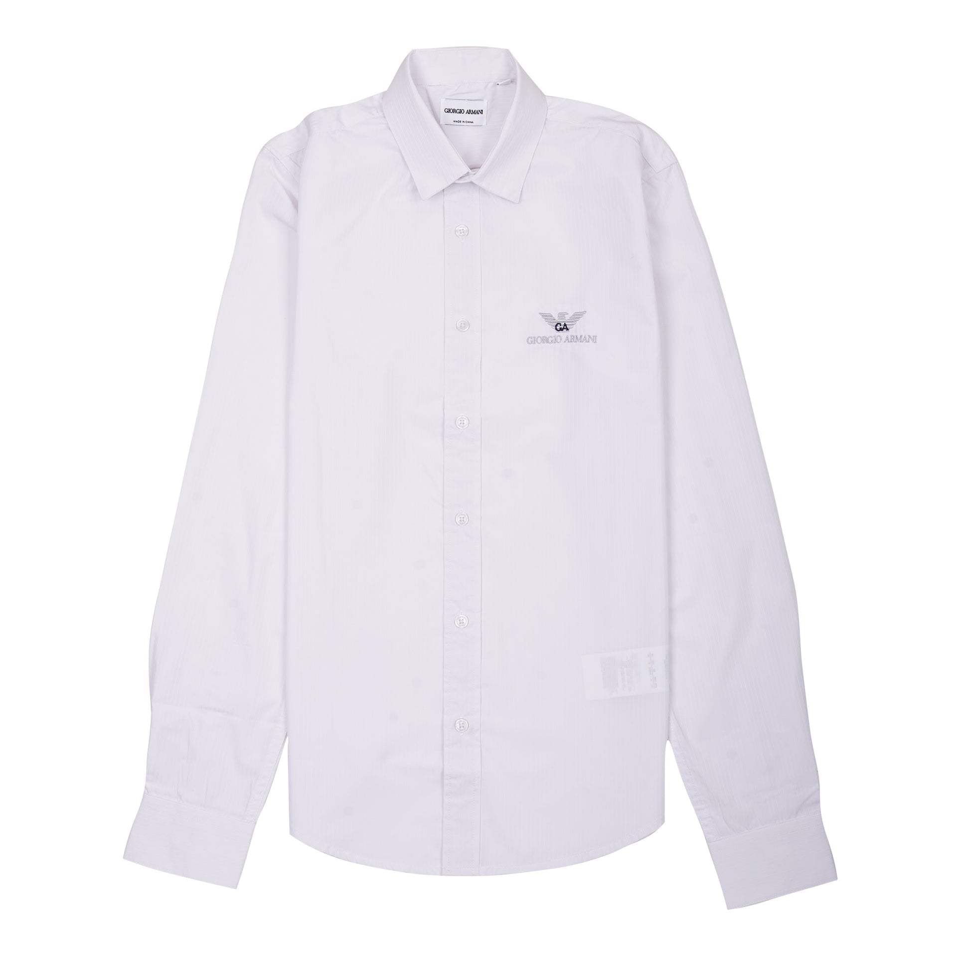 GIORGIO ARMANI Pearl Essence Tailored Fit Long Sleeve Dress Shirt