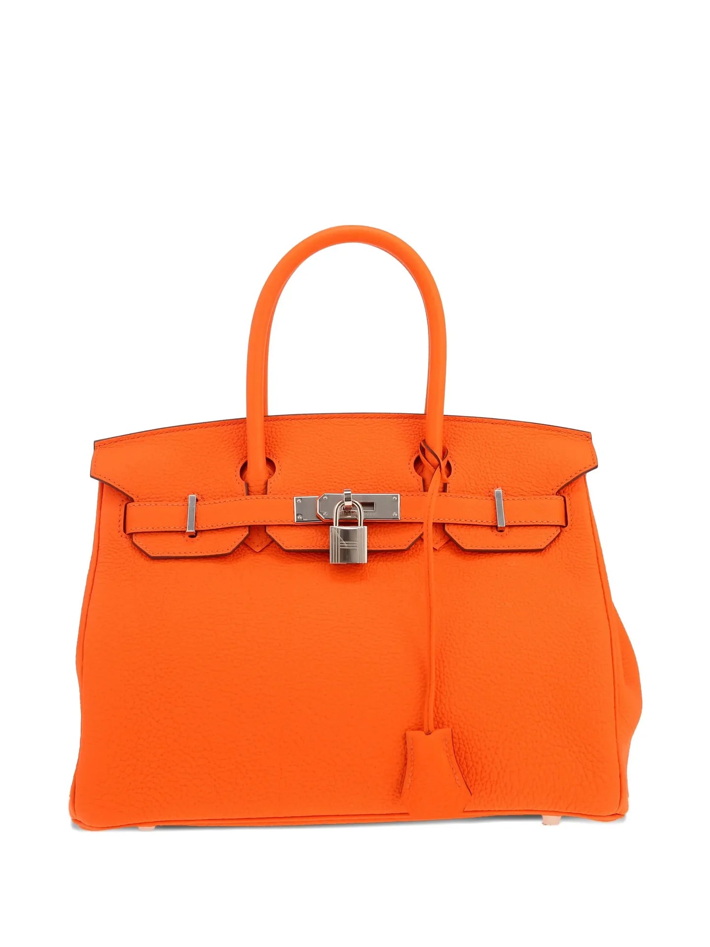 Hermès Birkin 30 Orange Togo Leather Handbag