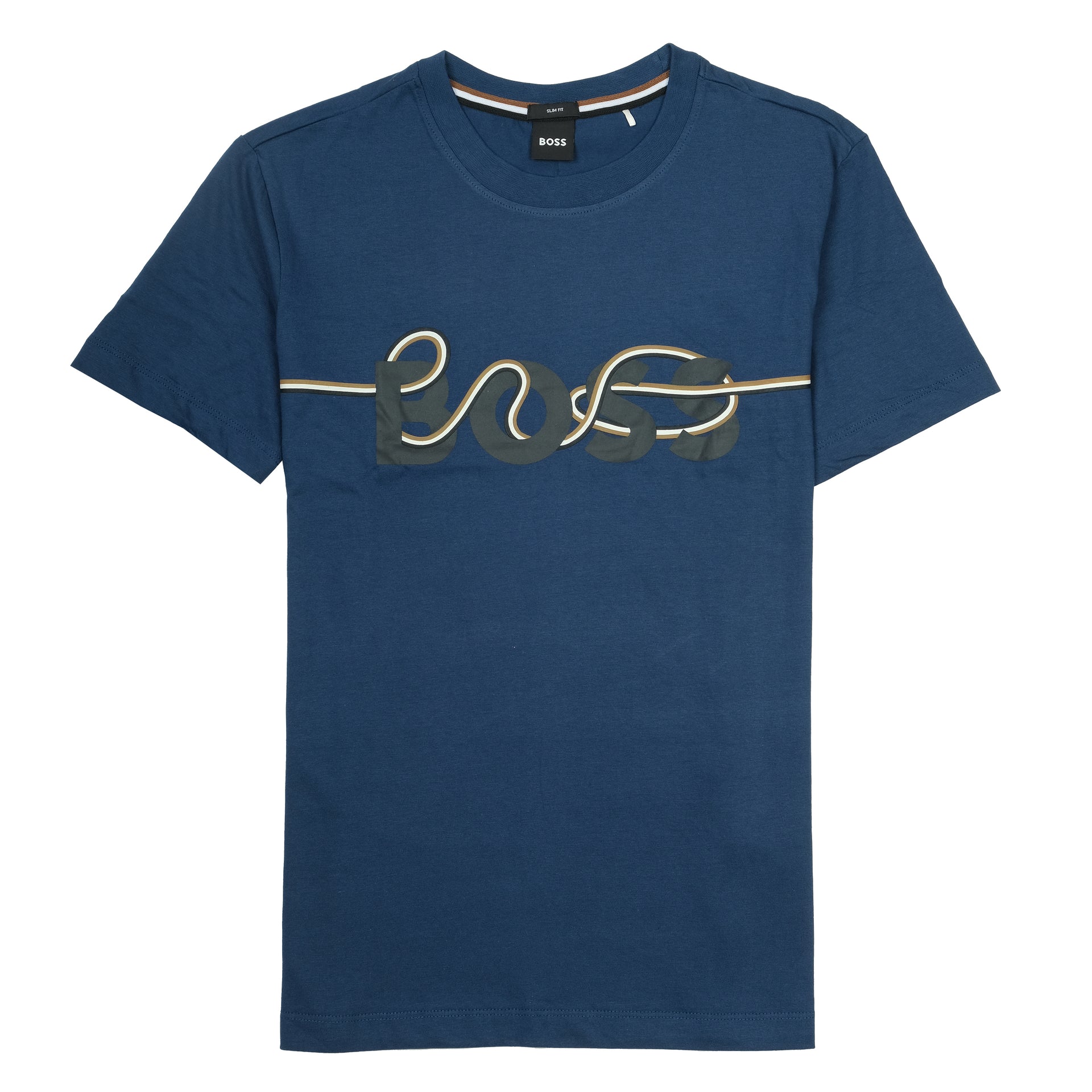 BOSS Ocean Depth Casual Fit Graphic Logo Tee