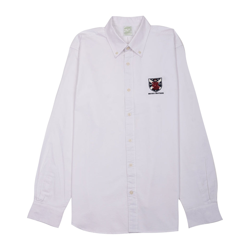 BROOKS BROTHERS Pristine Pearl Classic Fit Long Sleeve Oxford Shirt