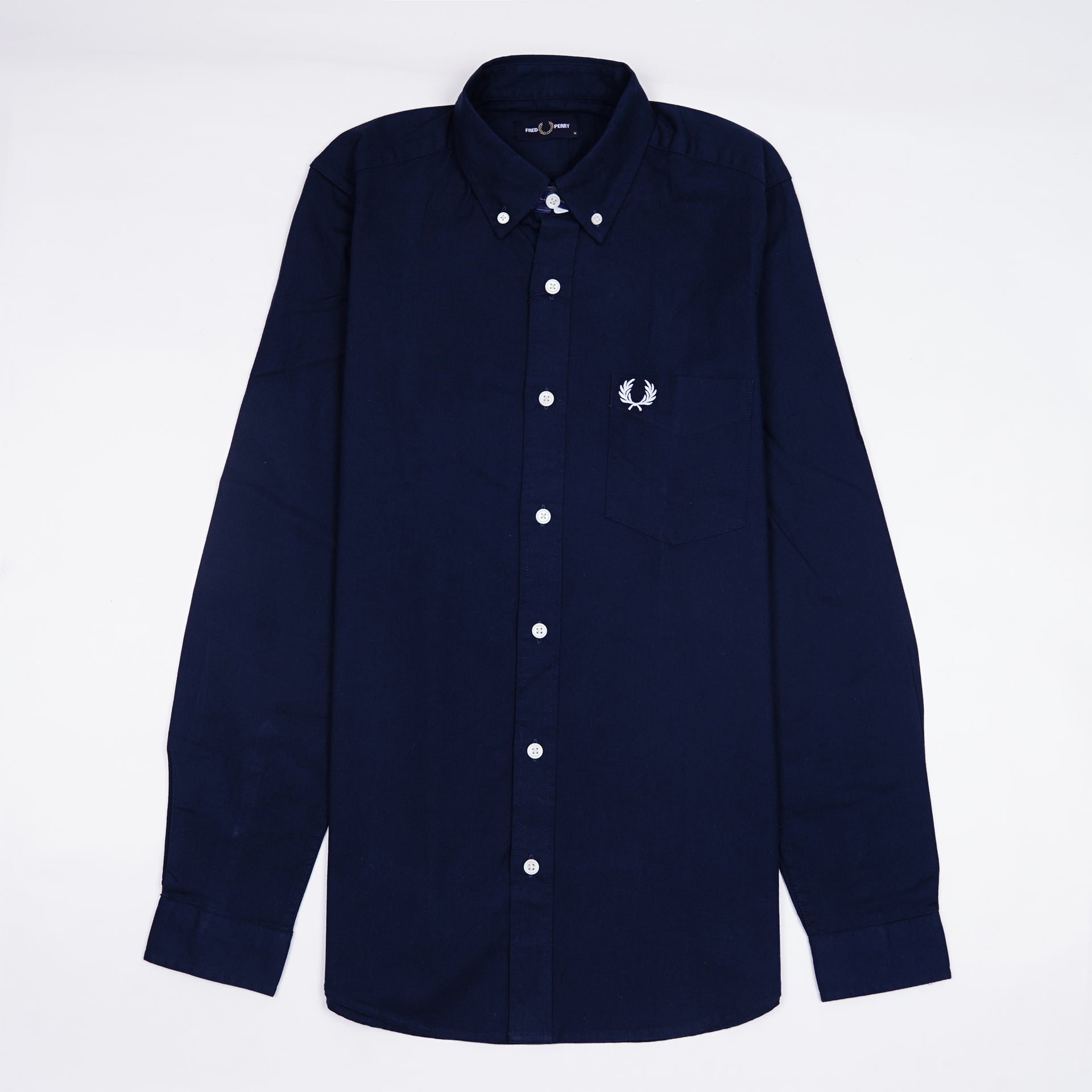FRED PERRY Deep Abyss Classic Fit Long Sleeve Button-Down Shirt