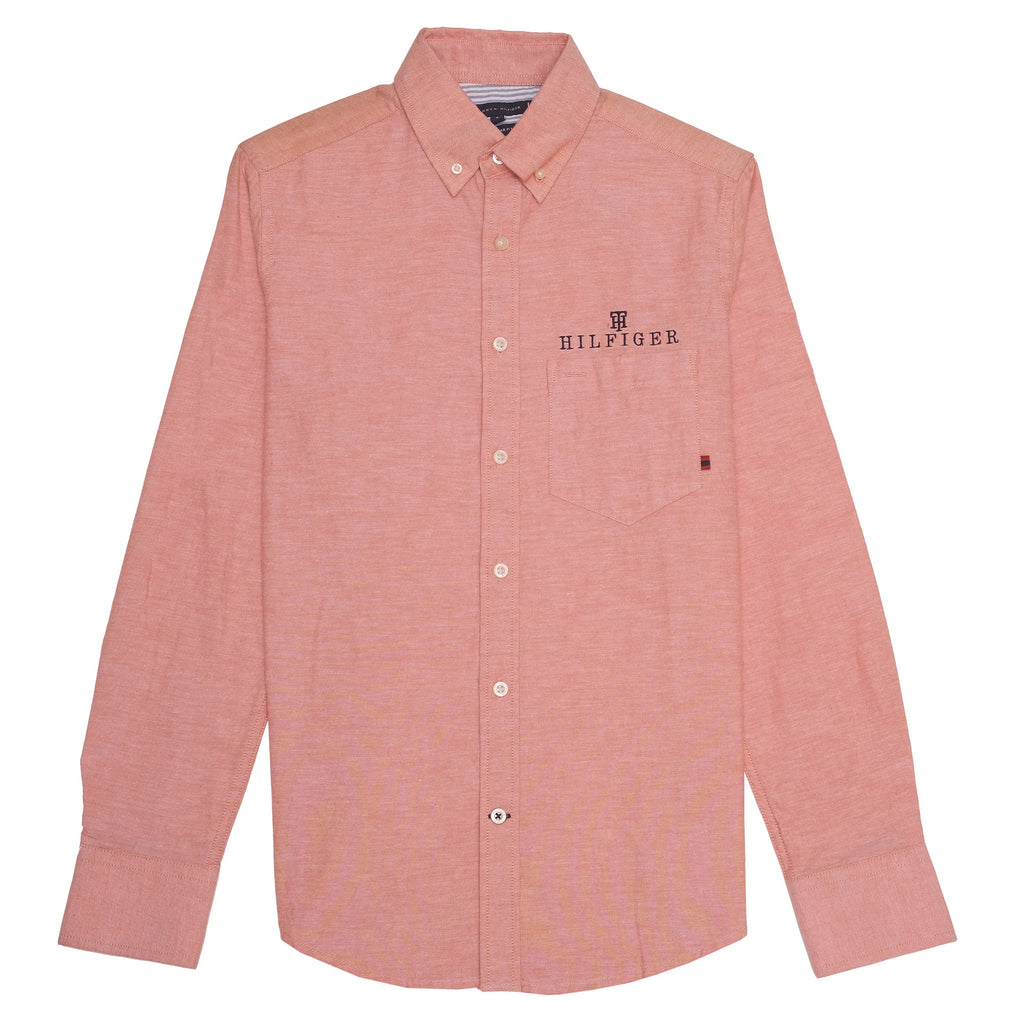 HILFIGER Sunset Coral Classic Fit Button-Up Shirt