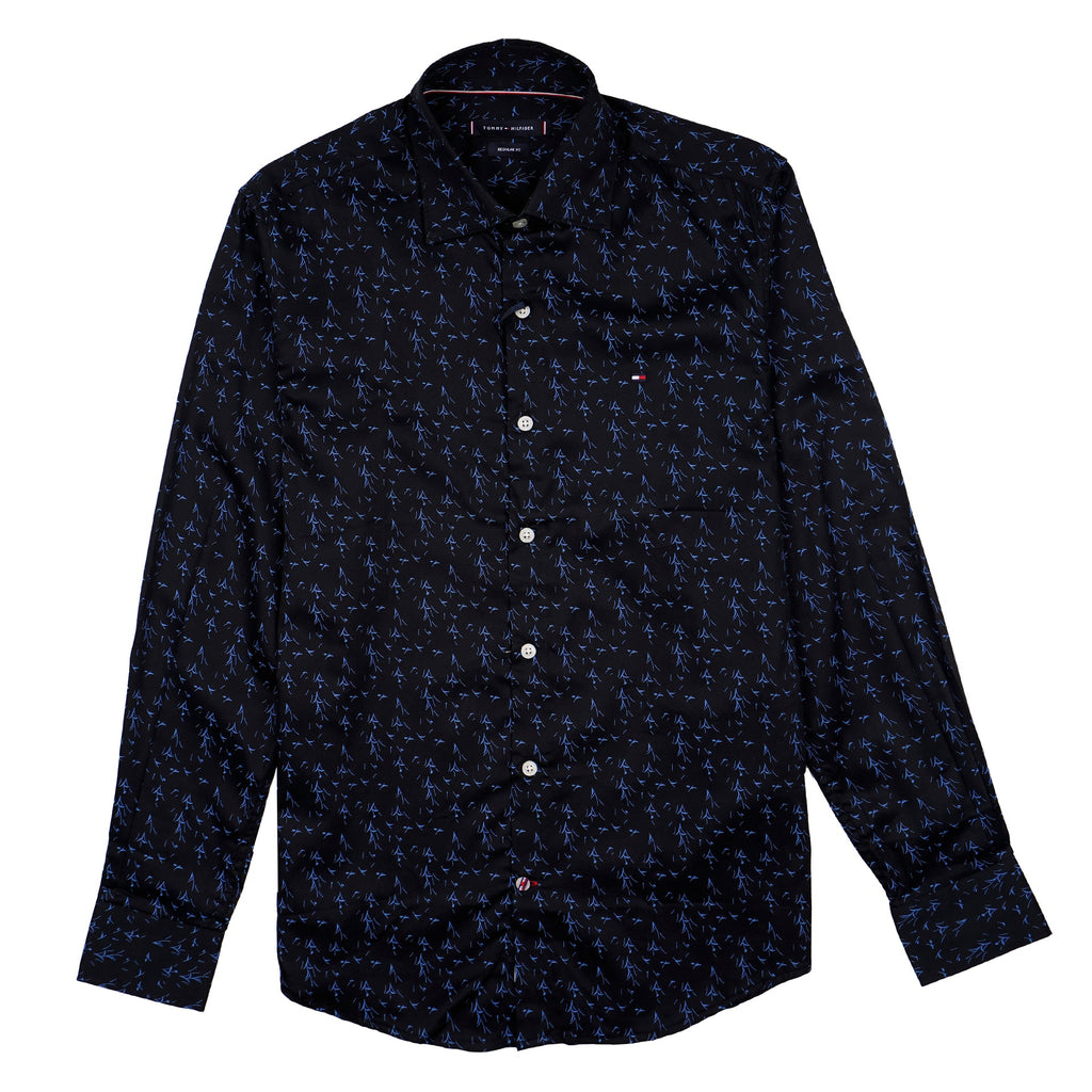 TOMMY HILFIGER Opulent Onyx Tailored Fit Long Sleeve Shirt