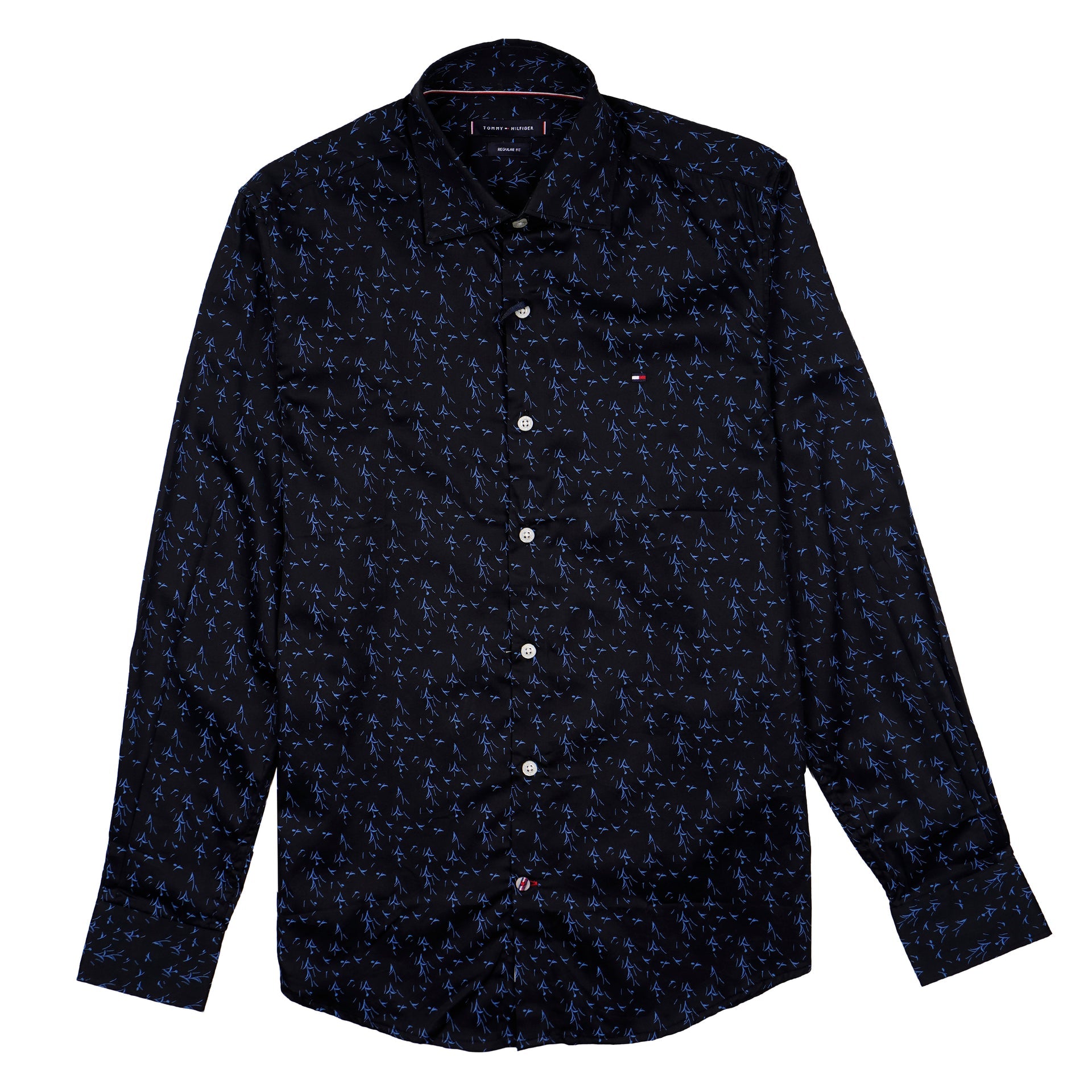 TOMMY HILFIGER Opulent Onyx Tailored Fit Long Sleeve Shirt