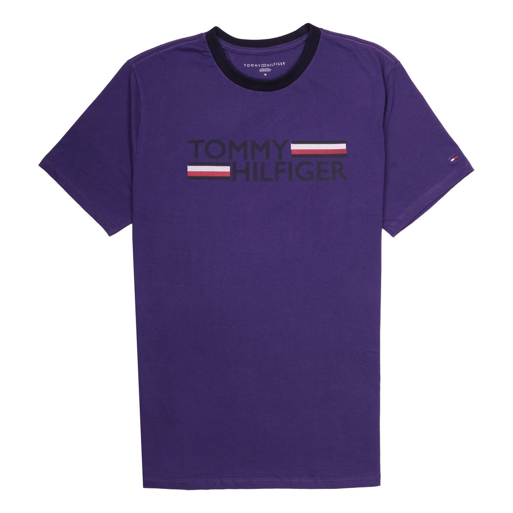 TOMMY HILFIGER Enchanted Violet Classic Fit Short Sleeve Logo Tee