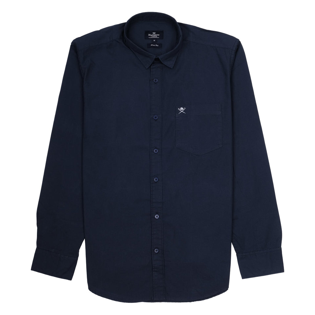 HACKETT MIDNIGHT NAVY Slim Fit Classic Button-Up Shirt