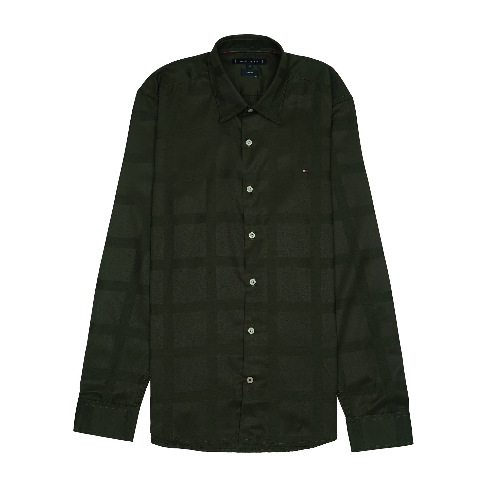 TOMMY HILFIGER Enchanted Forest Luxe Fit Long Sleeve Satin Shirt