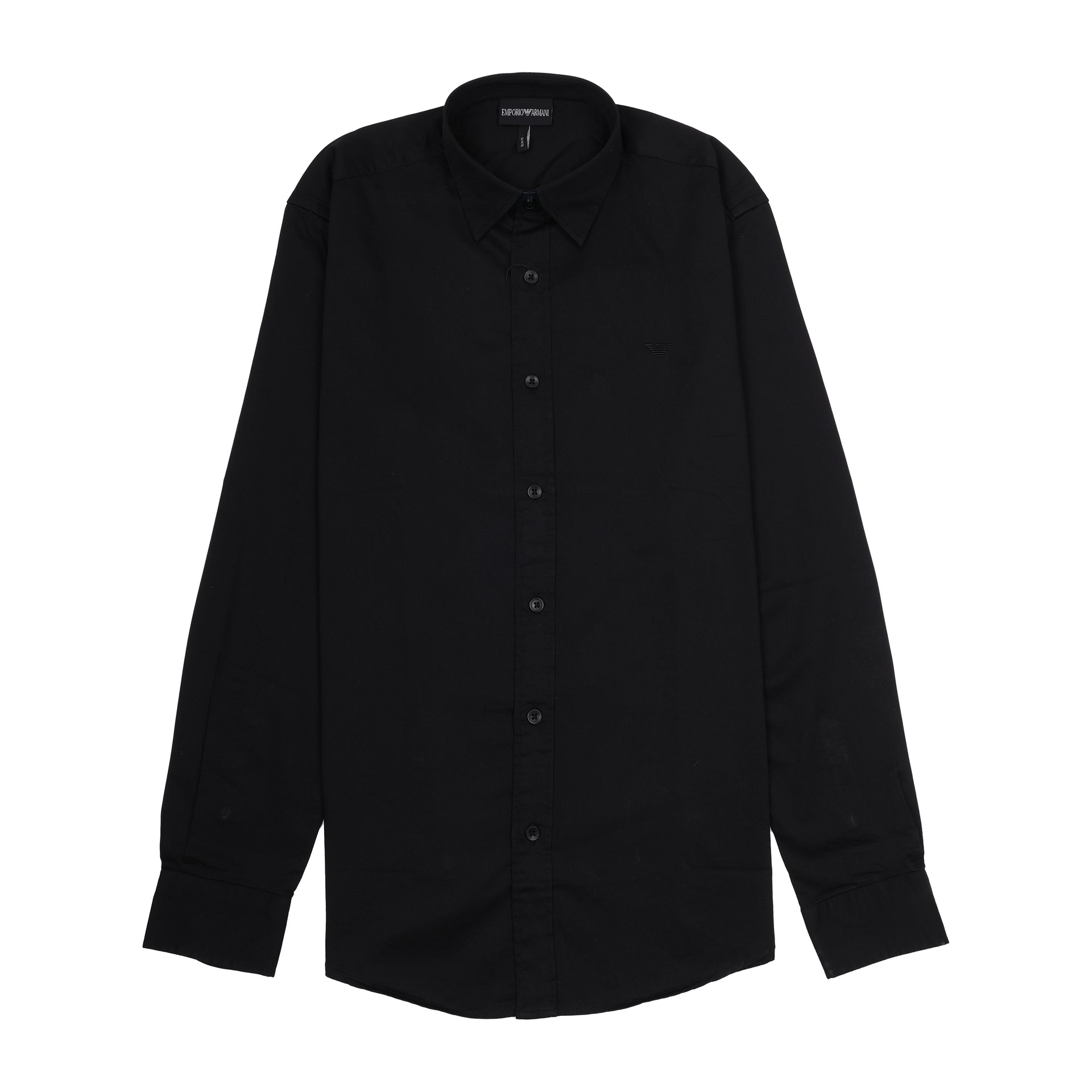 EMPORIO ARMANI Midnight Onyx Tailored Fit Long Sleeve Shirt