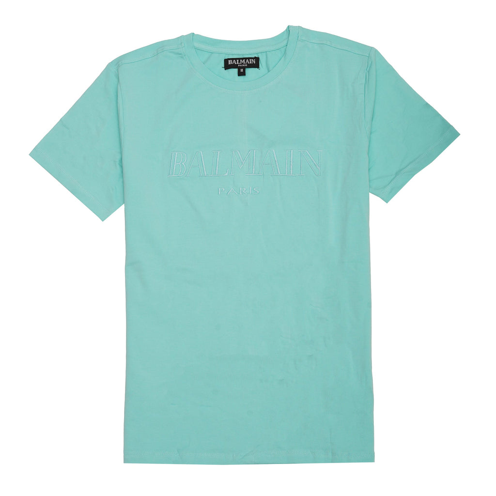 BALMAIN Ocean Mist Classic Fit Short Sleeve Tee