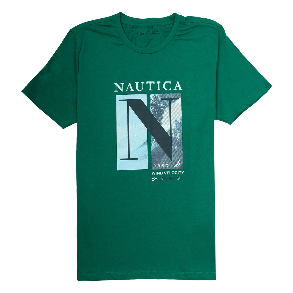 NAUTICA Tropical Teal Relaxed Fit Graphic Tee