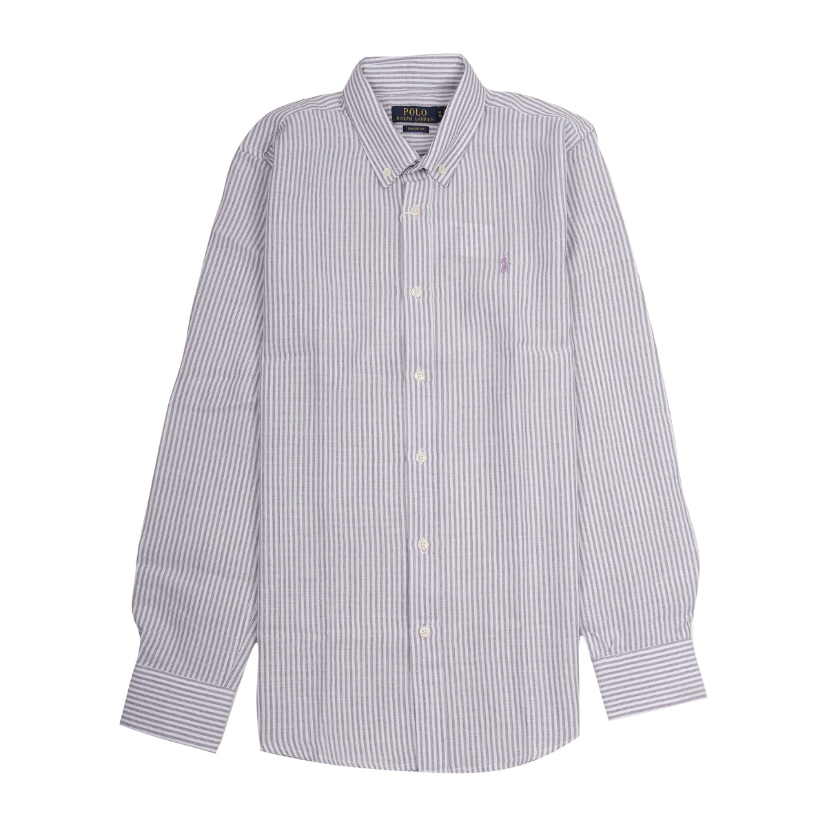 POLO RALPH LAUREN Enchanted Amethyst Classic Fit Striped Button-Down Shirt