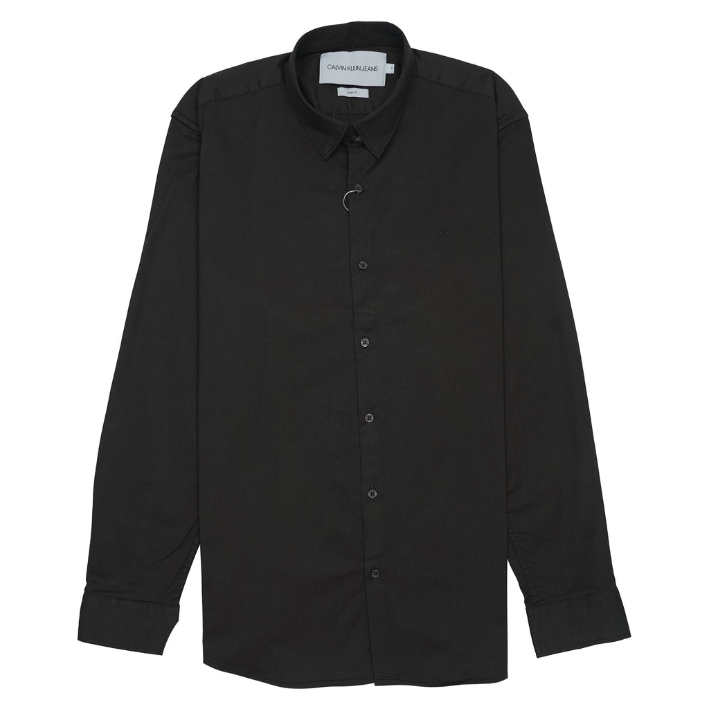 CALVIN KLEIN JEANS Ethereal Onyx Tailored Fit Long Sleeve Button-Up Shirt