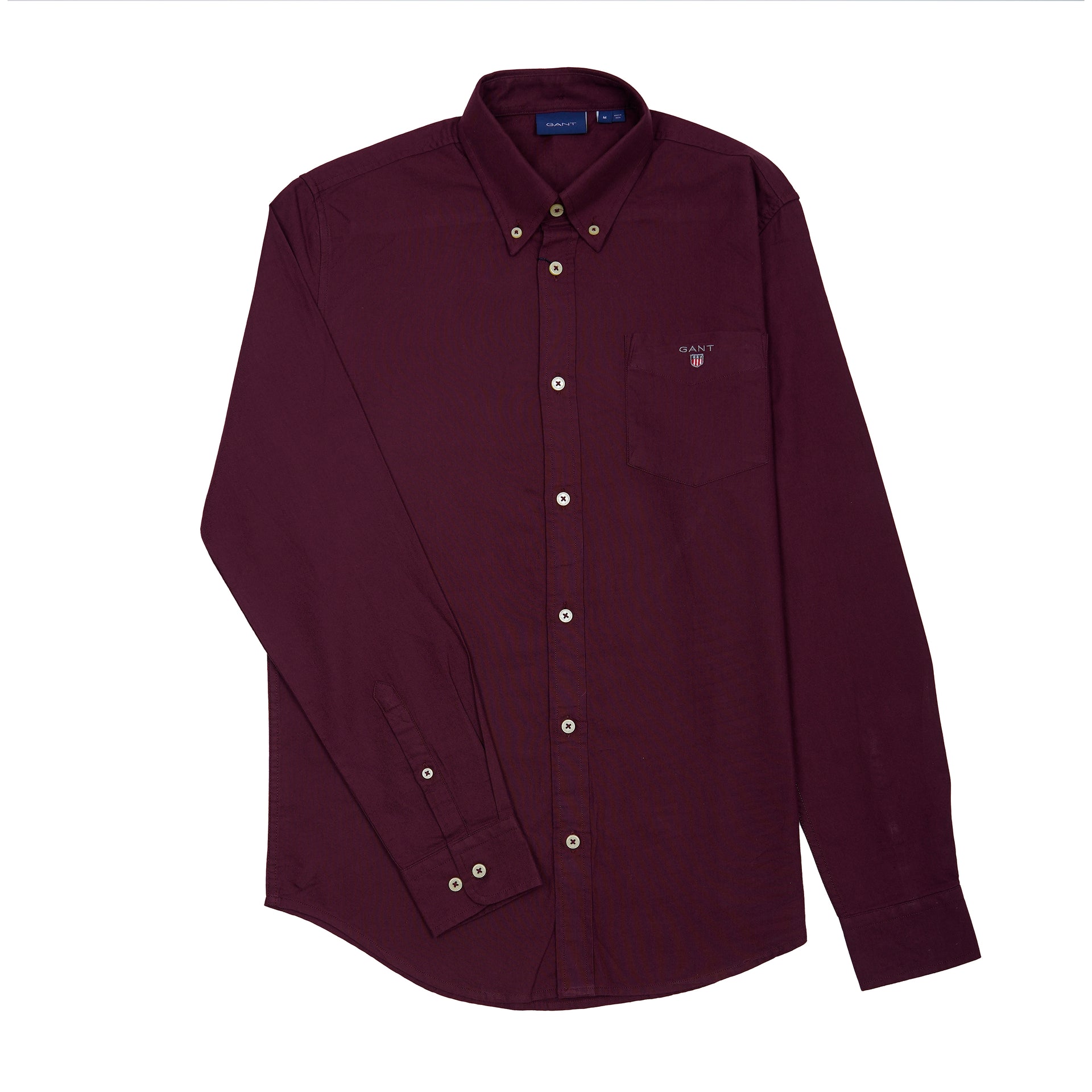 GANT Opulent Garnet Tailored Fit Long Sleeve Button-Up Shirt