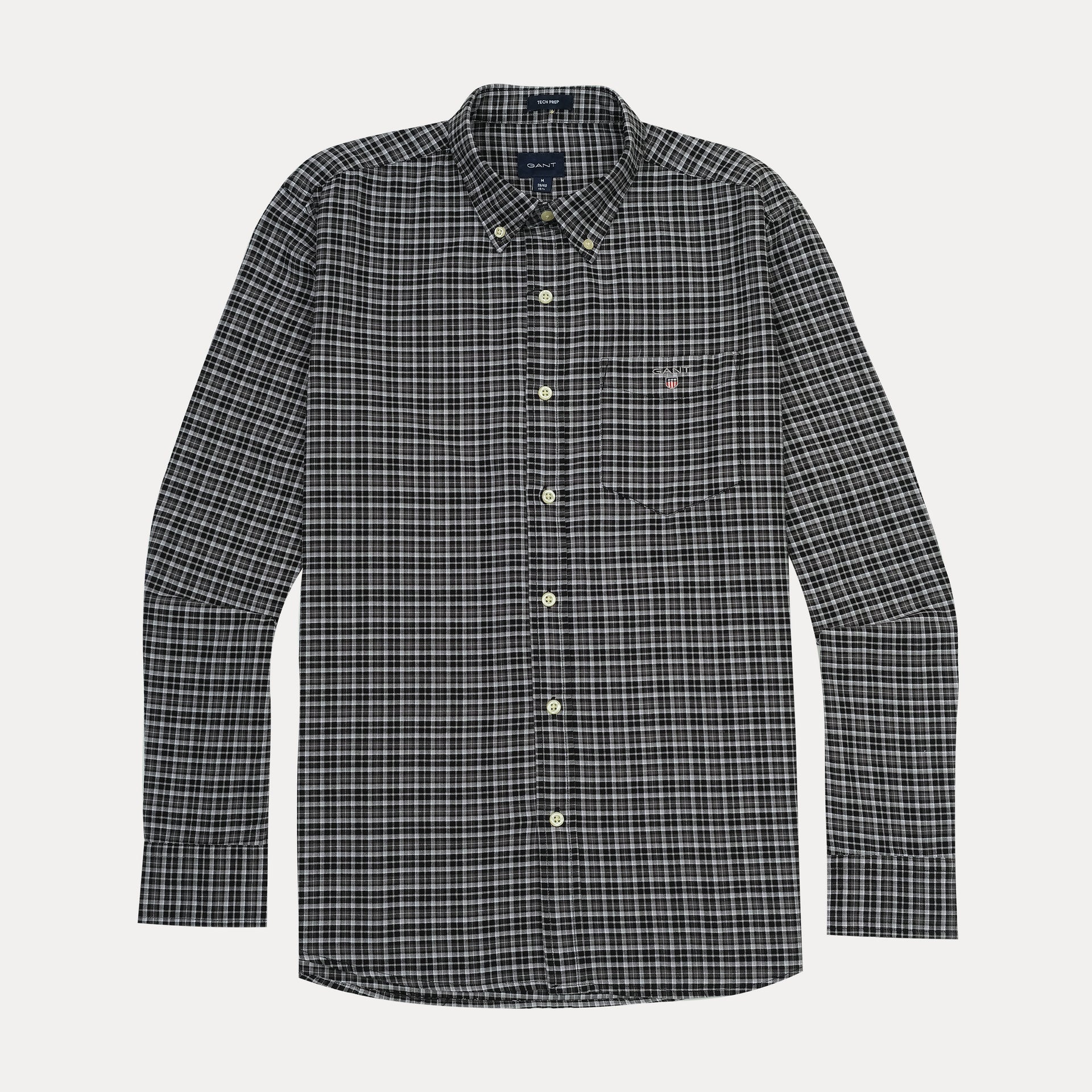 GANT Midnight Charcoal Tailored Fit Long Sleeve Button-Down Shirt