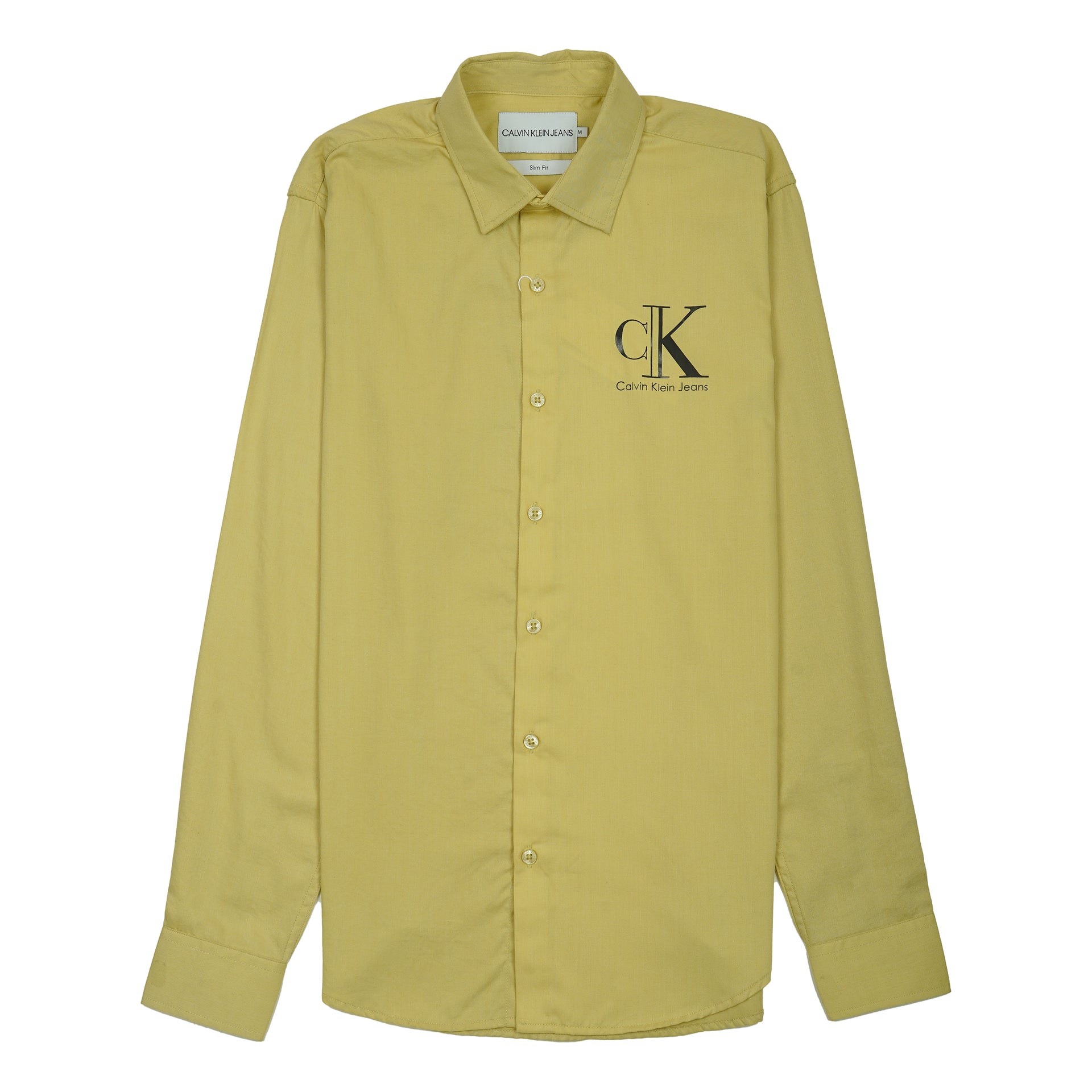 CALVIN KLEIN JEANS Enchanted Sage Slim Fit Long Sleeve Shirt