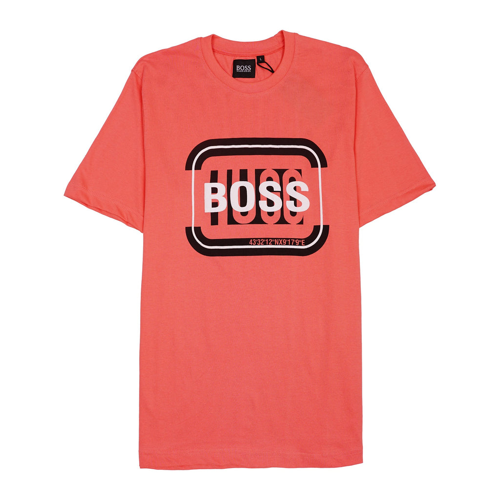 BOSS Radiant Ember Tailored Fit Short Sleeve Graphic Tee