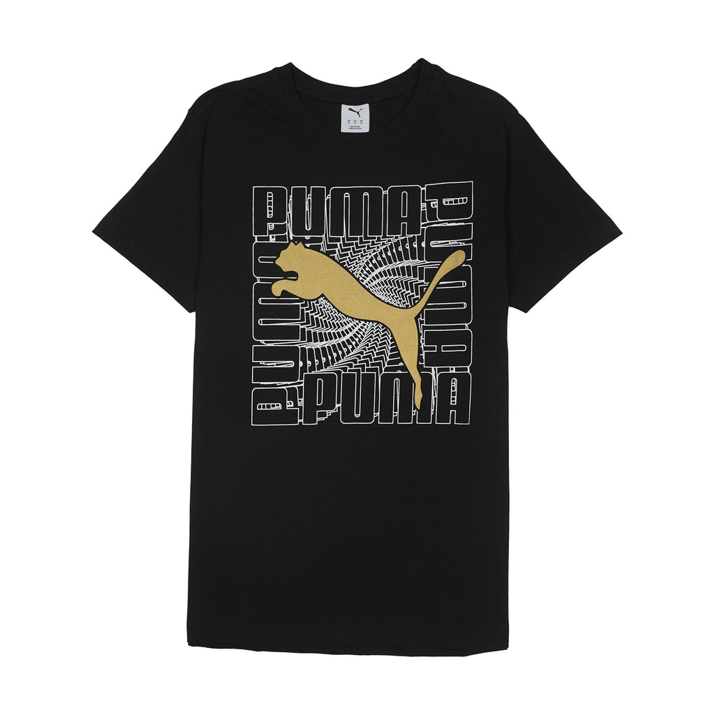 PUMA Radiant Obsidian Casual Fit Short Sleeve Graphic T-Shirt