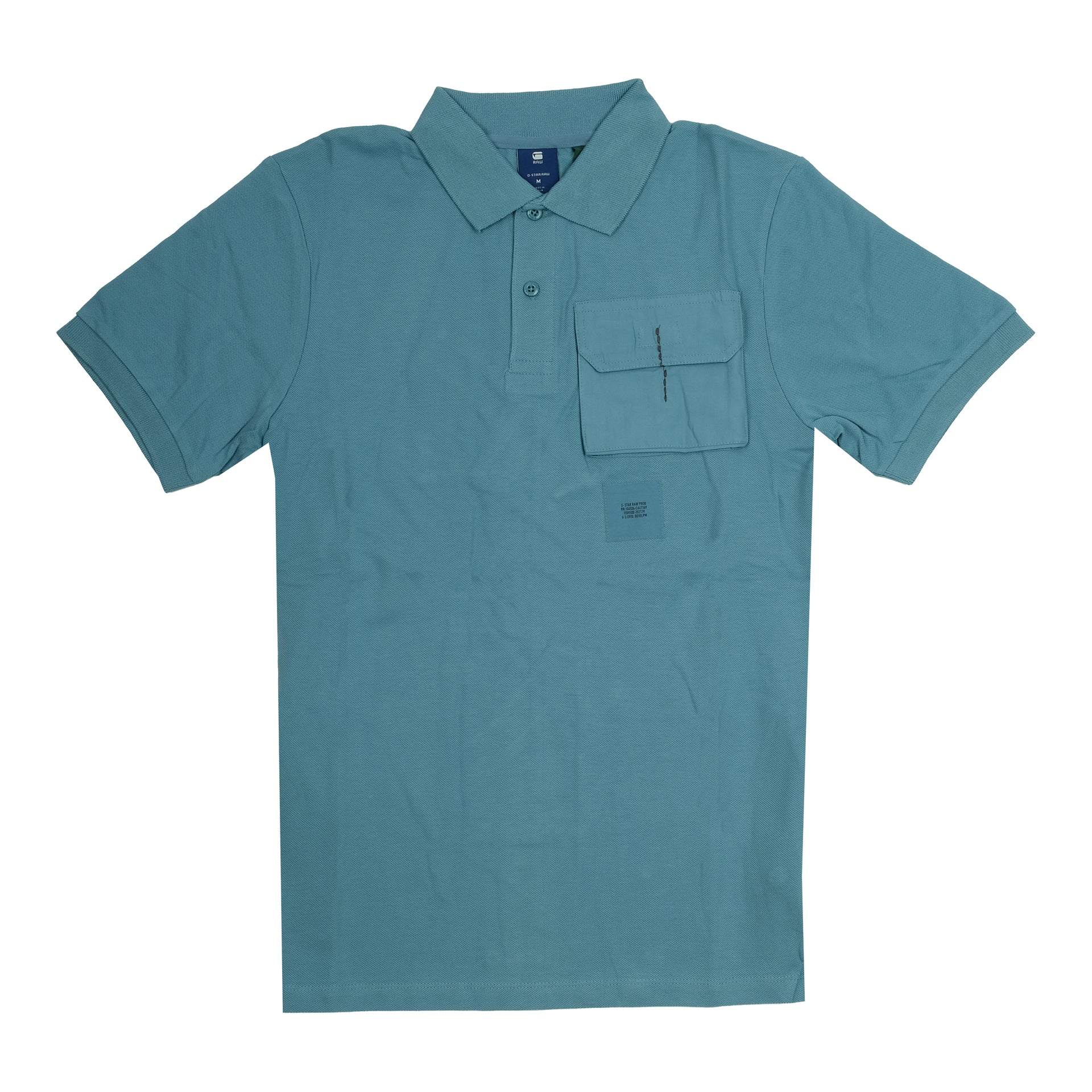 G-STAR RAW Serene Aqua Tailored Fit Short Sleeve Piqu�� Polo Shirt