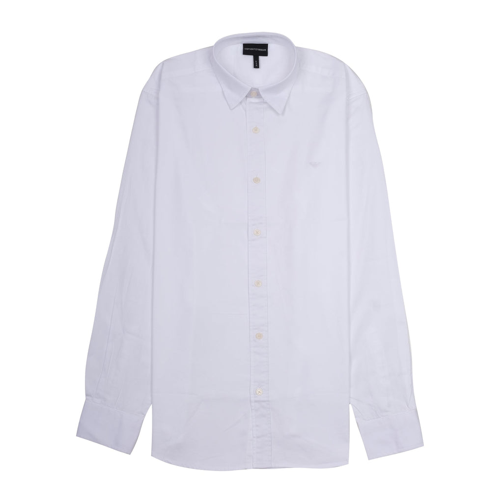 EMPORIO ARMANI Ethereal Pearl Classic Fit Long Sleeve Button-Up Shirt