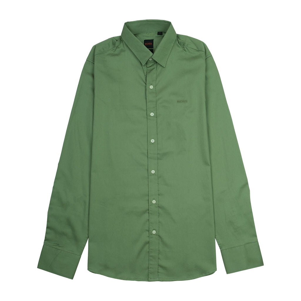 BOSS Sagewood Green Classic Fit Long Sleeve Shirt
