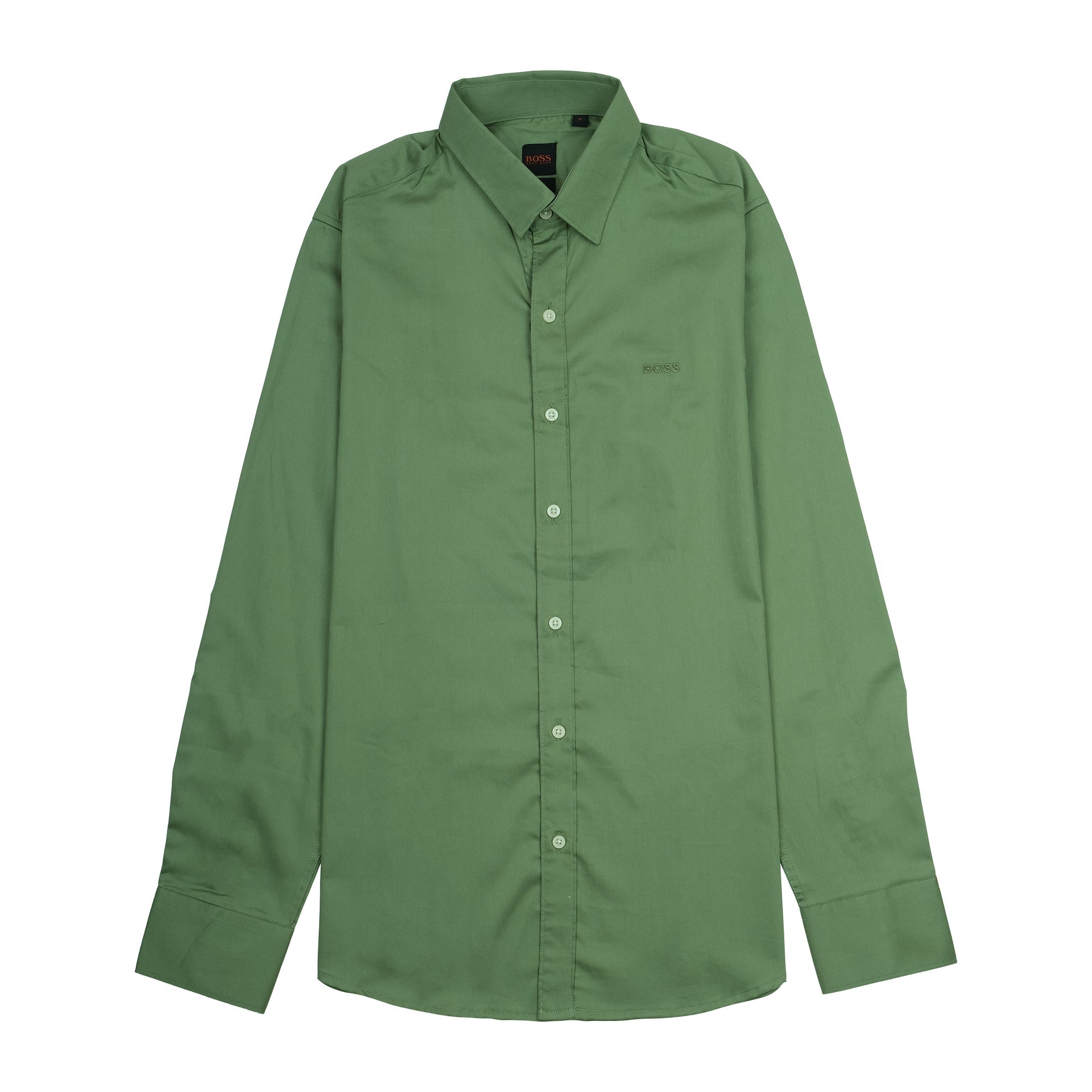 BOSS Sagewood Green Classic Fit Long Sleeve Shirt