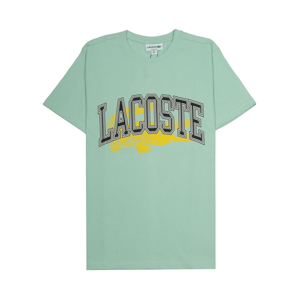 LACOSTE Tranquil Mint Classic Fit Short Sleeve Graphic T-Shirt