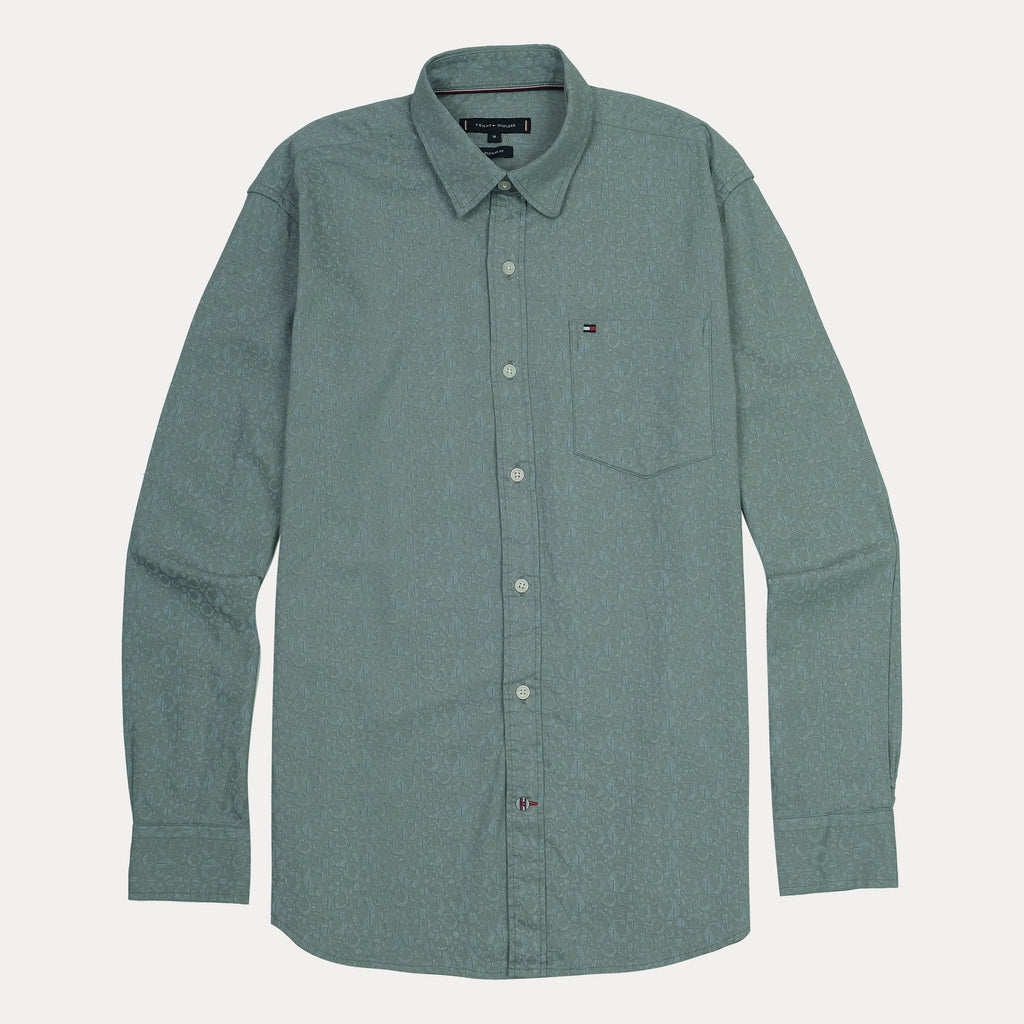 Tommy Hilfiger Men's Patterned Long Sleeve Shirt