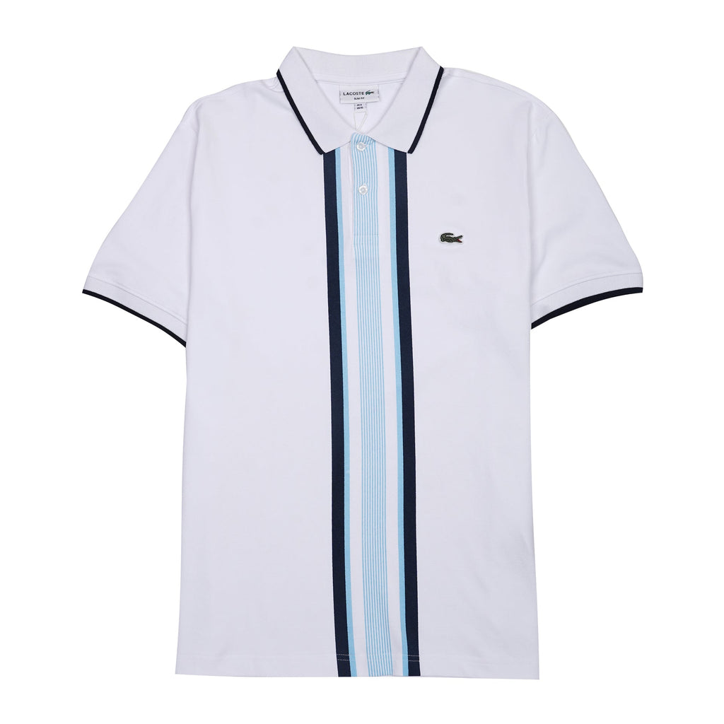 LACOSTE Serene Sky Tailored Fit Short Sleeve Piqué Polo Shirt