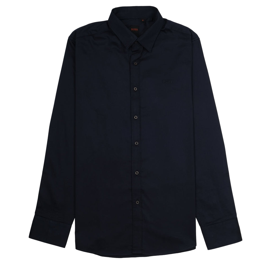 BOSS Midnight Navy Classic Fit Long Sleeve Button-Up Shirt