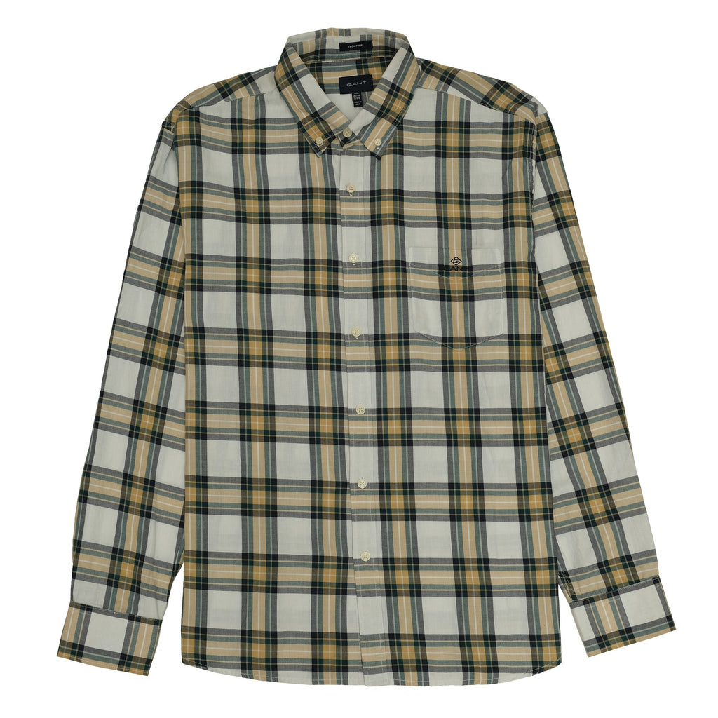 GANT Meadow Gold Classic Fit Plaid Button-Up Shirt