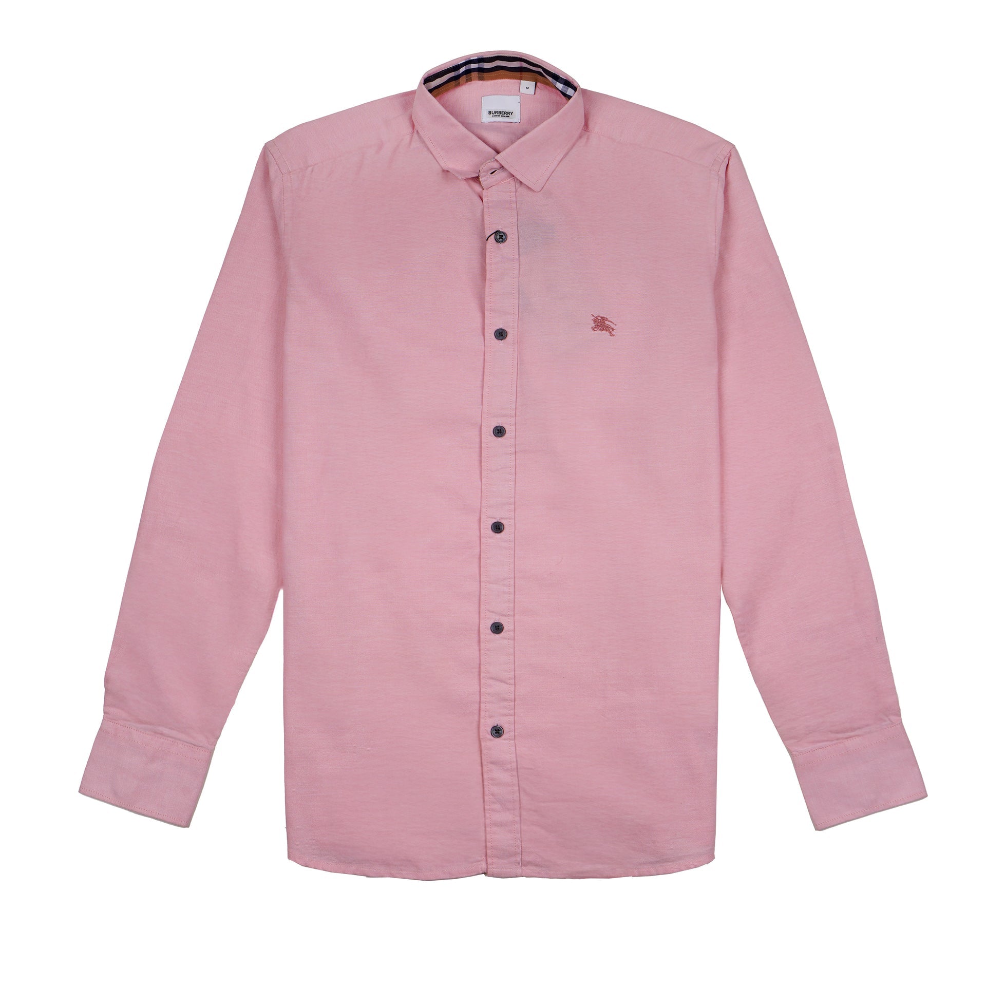 BURBERRY Seraphic Coral Tailored Fit Long Sleeve Button-Up Shirt