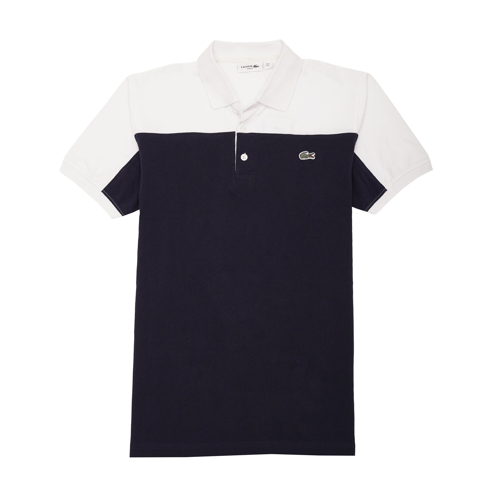 LACOSTE Deep Sea Classic Fit Color Block Polo Shirt