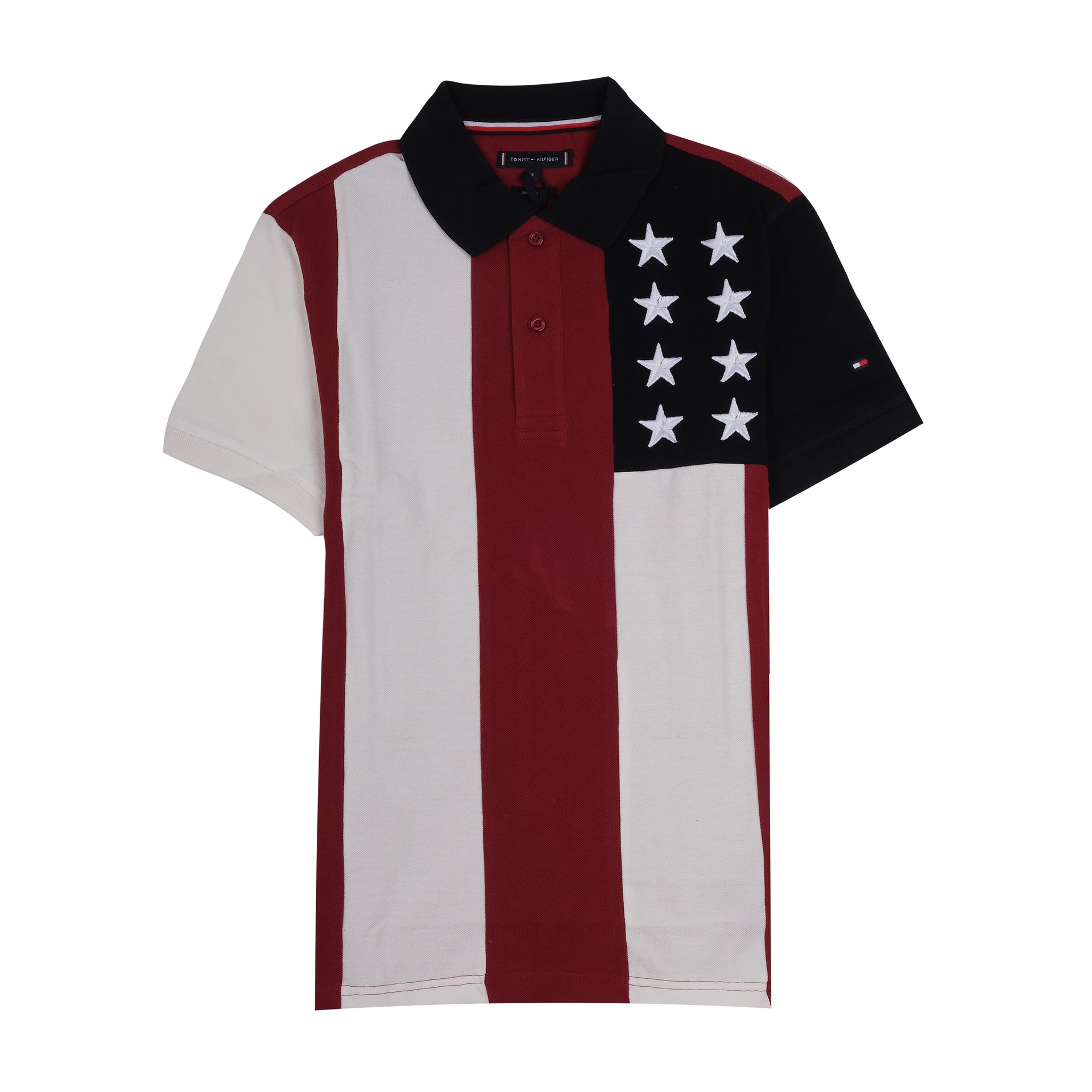 TOMMY HILFIGER Regal Crimson Slim Fit Short Sleeve Polo Shirt