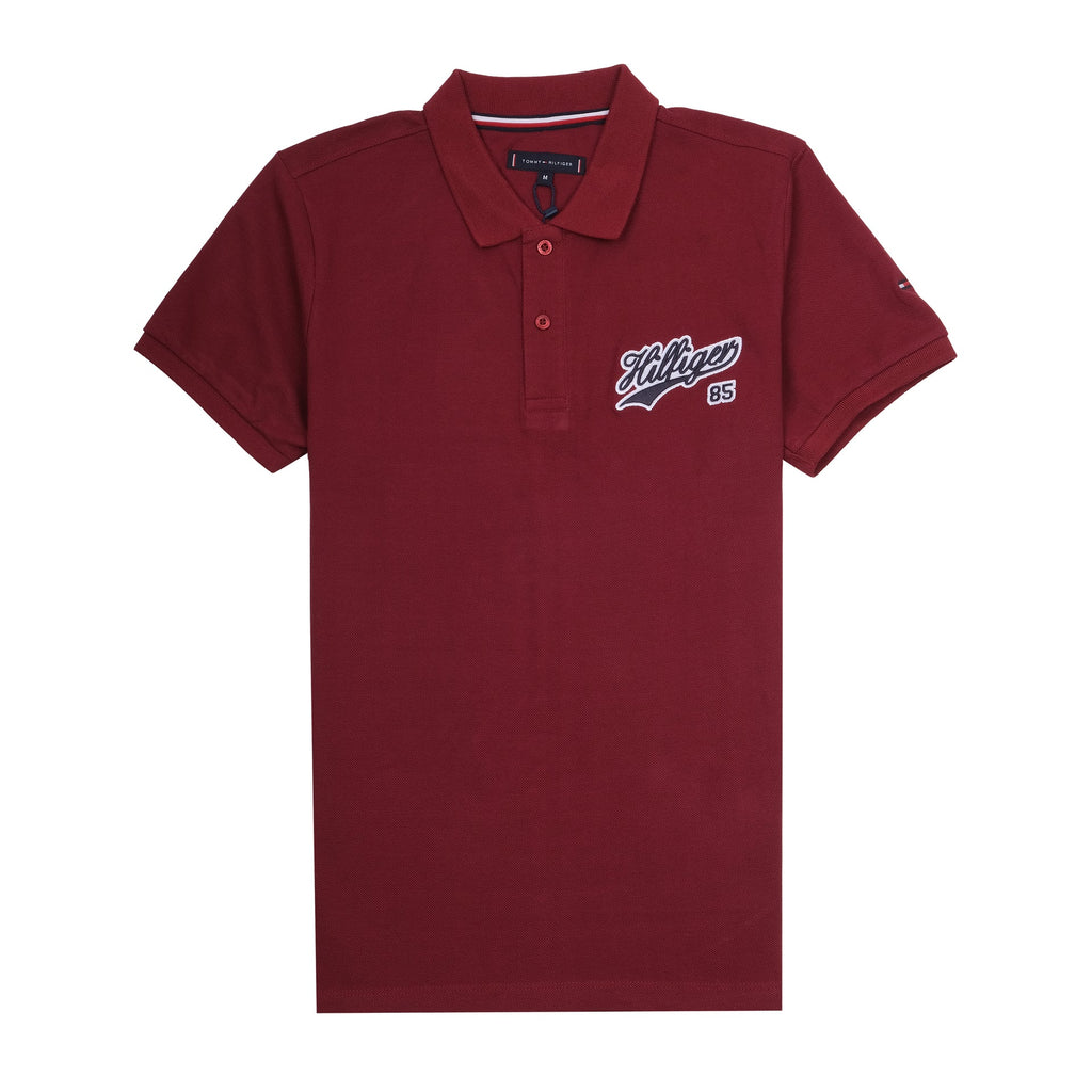 TOMMY HILFIGER Crimson Velvet Classic Fit Logo Polo