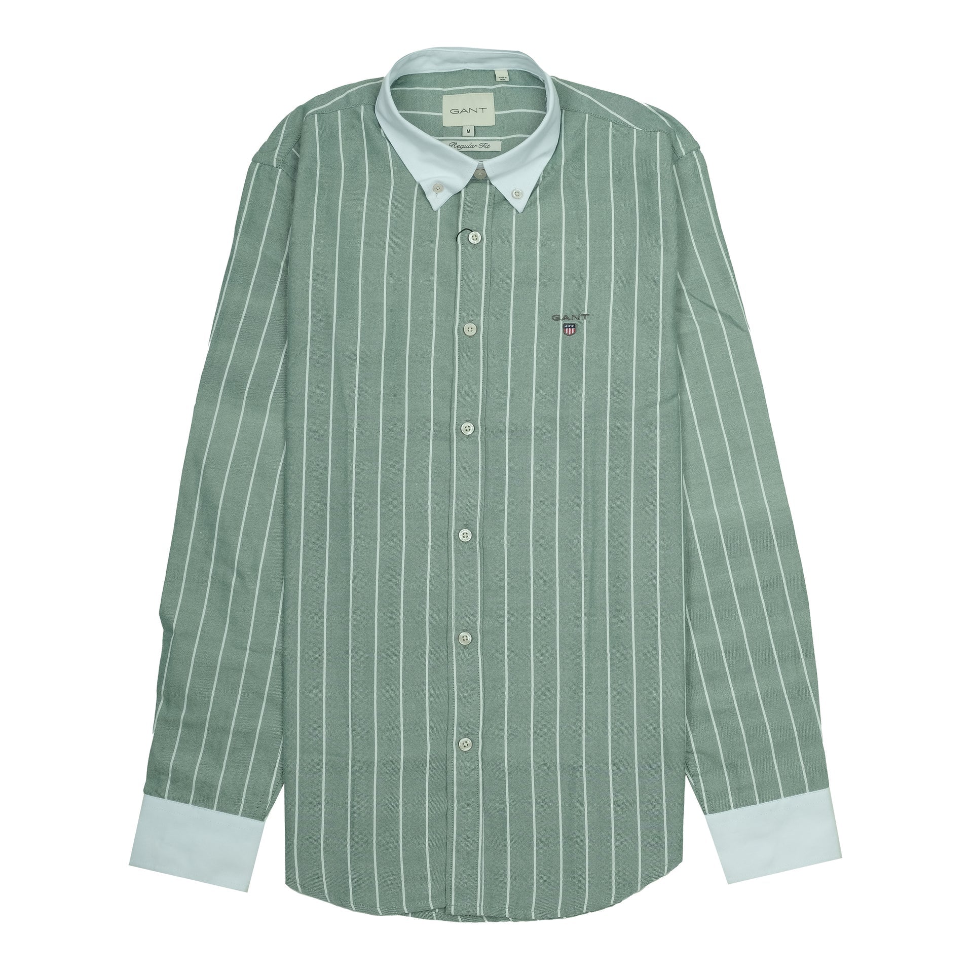 GANT Whispering Fern Regular Fit Long Sleeve Striped Shirt